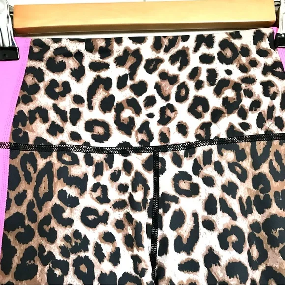Veronica Beard x Bandier Rhonda Legging Size Small Leopard Print Neon Activewear - Picture 3 of 9